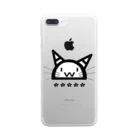 cowsのアイス猫 Clear Smartphone Case