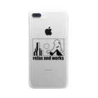 rerax and works itemsのrelax and works items クリアスマホケース