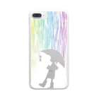 すりがらすの虹の雨 Clear Smartphone Case