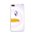 よく寝た星人 𝑃 _(halsuke ©︎)の何食わぬ顔をしている鳥 Clear Smartphone Case