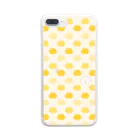 おっとりくまこの【yellow】 くまこがいっぱい Clear Smartphone Case