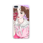 Pinkpopのピンクだらけの女の子 Clear Smartphone Case