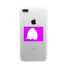 水草のhandy murasaki mop kun Clear Smartphone Case