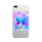 ClearskyのDreambutterfly蝶 Clear Smartphone Case