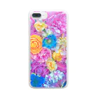 MoMoMの花柄 Clear Smartphone Case