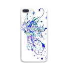 ChunkSpookiesのバタフライエフェクト・ブルー Clear Smartphone Case