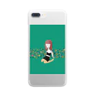 Moyaの緑の女の子 Clear Smartphone Case