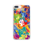 晴れ屋のshiro-colorfulworld Clear Smartphone Case