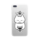 satoharuの猫山です　よろしく Clear Smartphone Case