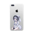 纈珠✝︎の拾ってくれてもいいんですよ(雪なし透過) Clear Smartphone Case