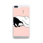 ドミニクのびっくり　ねこ Clear Smartphone Case