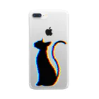 MizuriのGlitch Cat (猫グッズパーカーetc) Clear Smartphone Case