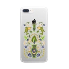 Akane Yabushita SUZURI Shopの🇹🇷トルコのイズニックタイル【オリーブ】 Clear Smartphone Case