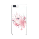 ツチコショップの青い目の男の子 Clear Smartphone Case