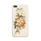 夜間遊泳のボタニカル　花柄　植物　絵画プリント Clear Smartphone Case