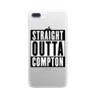 DRIPPEDのSTRAIGHT OUTTA COMPTON- ストレイト・アウタ・コンプトン- クリアスマホケース