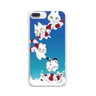 ばたーのswimming cats Clear Smartphone Case