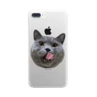 むっちり猫のむっちり丸のむっちり丸ぺろり Clear Smartphone Case