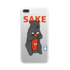 カモシカ亭のツキノワグマと日本酒 Clear Smartphone Case