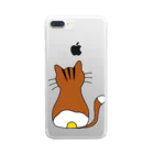 悩みの吐き捨て場　studio_X@stand.fmの目玉焼きトラ茶猫２ Clear Smartphone Case