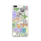 MEZAME shopの猫SPAラグジュアリー Clear Smartphone Case