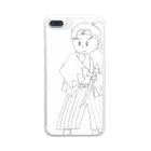 せっぱつまりこの激闘新撰組:ラフスケッチ Clear Smartphone Case