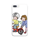 Kibichuuのはととうーじろ〜自転車 Clear Smartphone Case