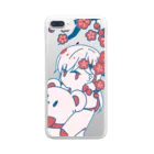 ふぅのおんなのことテディベア【梅１】 Clear Smartphone Case