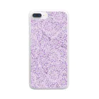 Japanese Fabric Flower coconの紫苑 Clear Smartphone Case