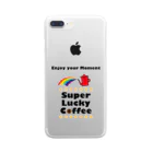 upperrayのSuper Lucky Coffee Clear Smartphone Case