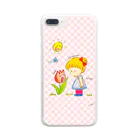 LittleAmi(リトルアミ)のチューリップさんがしゃべってる!? Clear Smartphone Case