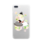 Lily bird（リリーバード）のとろける文鳥ず Clear Smartphone Case