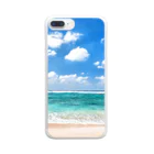 Infinity shopの青空と砂浜 Clear Smartphone Case