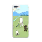 はねさんの楽しいお店のおっきネコちっさいネコ土偶レッスン Clear Smartphone Case