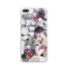 MIYUU STOREのMIYUU  flower ver. Clear Smartphone Case