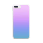 ぽぬぞぬのグラデーション Dream Prism Lanugo Clear Smartphone Case