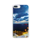 ppmの滑走路、夜景 Clear Smartphone Case