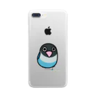 LOVEBIRD BOTANのLOVEBIRD BOTAN 前向き Clear Smartphone Case