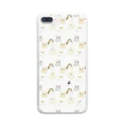 文鳥うさぎ猫とりTシャツスマホケース-facileのふくろうラッシュ　スマホケース Clear Smartphone Case