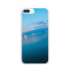 食べ物屋さん。の夕方の海 Clear Smartphone Case