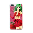 chicodeza by suzuriのトマトの妖精 Clear Smartphone Case