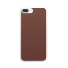 ぽぬぞぬのグラデーション Garnet Marron Clear Smartphone Case