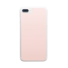 ぽぬぞぬのグラデーション Flower Milk Tea Clear Smartphone Case