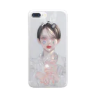 烏帽子 眇眼のEaster usausa Clear Smartphone Case