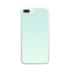 ぽぬぞぬのグラデーション Hand-Riding Neptune Clear Smartphone Case