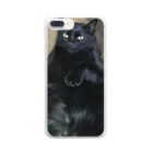 saachan1の神社にいた猫福ちゃん Clear Smartphone Case