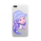 ADORABLE GIRL'SのNemophila Clear Smartphone Case