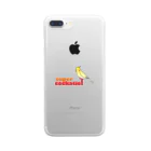 ゴロニャーのダサT屋さんのオカメインコ　#cockatiel Clear Smartphone Case