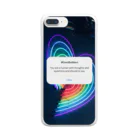 豆子の部屋のDon'tBeSilent&Rainbow Clear Smartphone Case