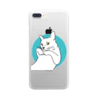 ユーぴきの猫のカイ　カメラ目線 Clear Smartphone Case